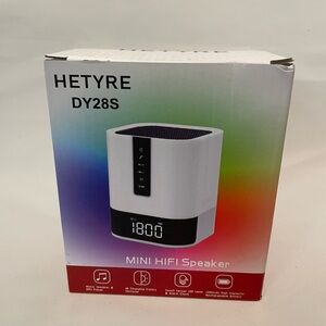 LED Cube Speaker Alarm Clock with Digital Display